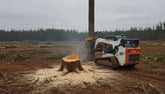 Skid Steer Tree Shear vs Stump Grinder Guide