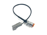 18" Deutsch 2P Receptacle to 2P Plug Single Adapter - Skid Steer Genius