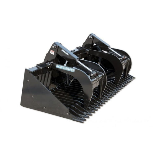 Rock Bucket Grapple Severe Duty for Loader - Blue Diamond