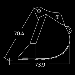 Dirt Buckets for 95,000 - 110,000 lbs. Excavators - WAIN ROY-3