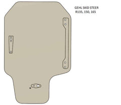 Gehl / Mustang Windshield Skid Steer (Gehl 135-165) (Mustang 1050R-1650RT) | Shields Lexan Polycarbonate