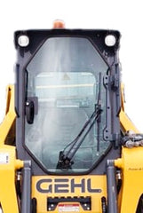 Gehl / Mustang Skid Steer Windshield (Gehl R190-V270) (Mustang 1900R-3300V) | Shields Lexan Polycarbonate
