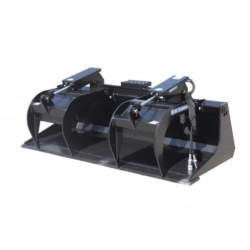 Grapple Bucket Heavy Duty Loader Attachment - Blue Diamond