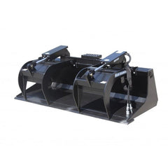 Grapple Bucket Heavy Duty Loader Attachment - Blue Diamond