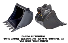 High Capacity Dirt Buckets for 12500-20000 lbs. Excavators - WAIN ROY