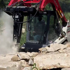 Hydraulic Breaker Skid Steer Attachment - Blue Diamond