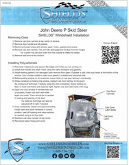 John Deere Windshield Skid Steer P Series | Shields Lexan Polycarbonate