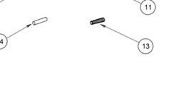 Digga Truloc tooth retaining pins for A4 auger bits