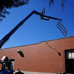 Industrial Adjustable Jib for Skid Steers - Blue Diamond