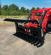 ANBO Skid Steer GRSC-10 Subcompact Grapple Rake - 10" Tines