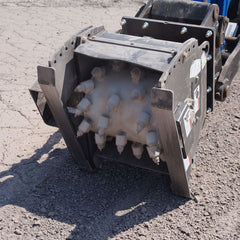 Mini Excavator Cold Planer - Blue Diamond