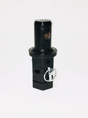 Digga auger adapter for stepping between hex and round hubs