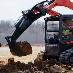 Backhoe Attachment for Loaders and Excavators - Blue Diamond