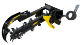 Digga Bigfoot mini skid steer trencher with mini multifit mount