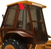 Case/New Holland Backhoe Cab Rear Left Hand Quarter Panel | Depco