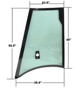 Case/New Holland Backhoe Rear Quarter Window Glass (Right Hand) | Depco
