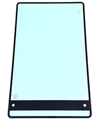 Cut to the OEM 324071A2 pattern at 42" X 26" - Case/New Holland Left-Hand Door Glass for Case Wheel Loaders | Depco