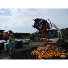 Clamping Pallet Forks Skid Steer Attachment - EZ Spot UR - Hydraulic clamping arm plus fixed arm