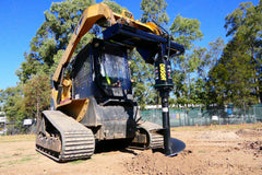 Digga auger drive on a compact track loader