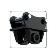 Excavator Double Pin Mount for Auger Drives - Digga