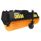 Hydraulic Pivot Angle Broom Attachment for Skid Steer - Digga