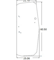 John Deere Dozer Right Hand Cab Door Glass | Depco