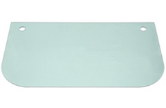 Cut to the OEM 20Y-53-11611 pattern at 32.5" X 18.5" - Komatsu Excavator Lower Glass for PC130-8, PC200LC-8, PC240LC-11 | Depco