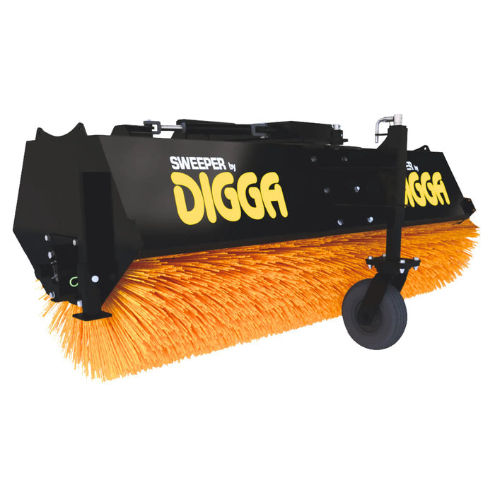 Manual Pivot Angle Broom Attachment for Skid Steer - Digga