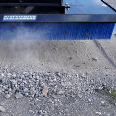 Push Broom for Skid Steers & Forklifts - Blue Diamond