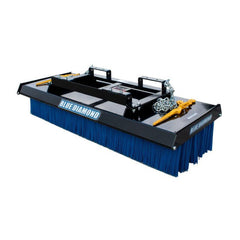Push Broom for Skid Steers & Forklifts - Blue Diamond