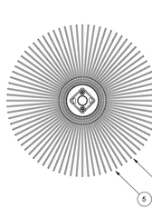 Digga replacement brush wafer on the broom shaft