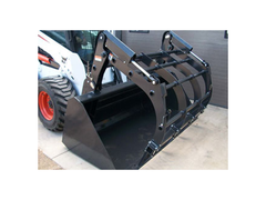 Round Bale Grapple for Skid Steers - Haugen Attachments