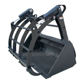 Round Bale Grapple for Skid Steers - Haugen Attachments