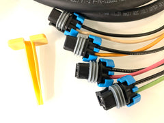 Deutsch HD 8 Pin Female Machine Side to Delphi 2 Pin Harness Attachment Side - 4 Output - Skid Steer Genius