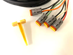 Deutsch HD 8 Pin Female Machine Side to Delphi 2 Pin Harness Attachment Side - 4 Output - Skid Steer Genius