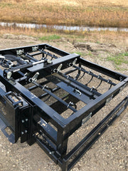 Skid Steer 6-Pack Bale Accumulator Grapple - Top Dog Attachments - Removable sides