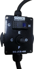 Skid Steer Attachment Control Box 10 - SG-JCB-400 - Skid Steer Genius - Ten switched 12V solenoid channels