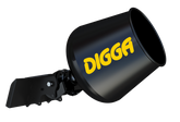 Digga auger drive fitted with the concrete mixing bowl