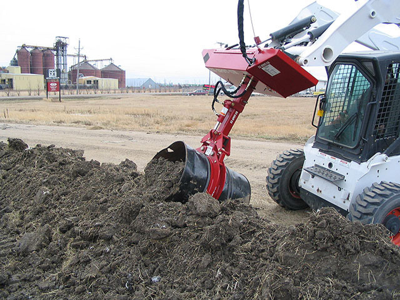 Skid Steer Barrel Handler Attachment Tool - EZ Spot UR