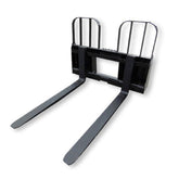 Walk Through Pallet Fork 48″ Skid Steer Attachment - Blue Diamond
