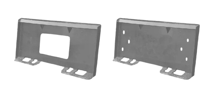 Weld-On Plates For Skid Steer - Haugen Attachments
