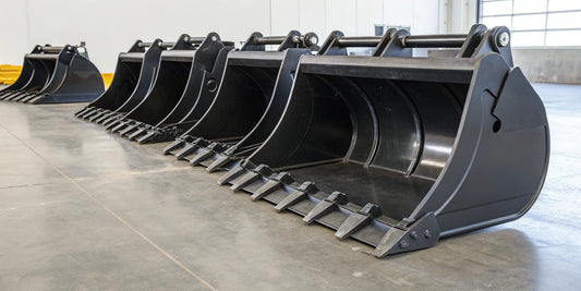 A lineup of the best heavy-duty skid steer grapple bucket attachments.
