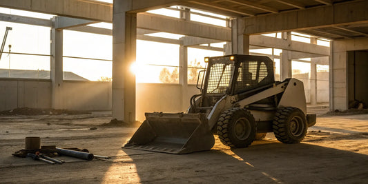 Bobcat auger for sale attached to a skid steer.