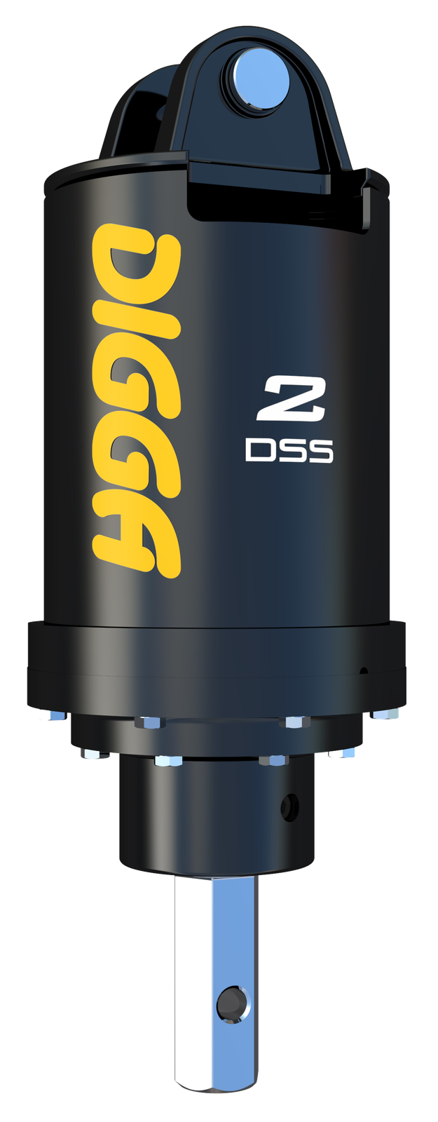 Digga 2DSS auger drive with excavator pin mount