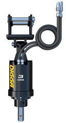 Digga 2DSS auger drive with excavator pin mount