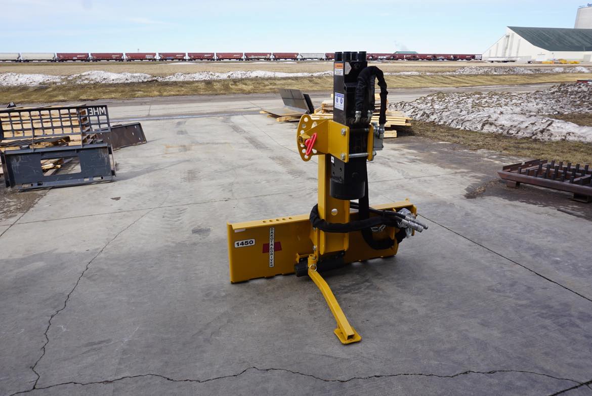 Dakota Post Driver for Skid Steers - Haugen Attachments