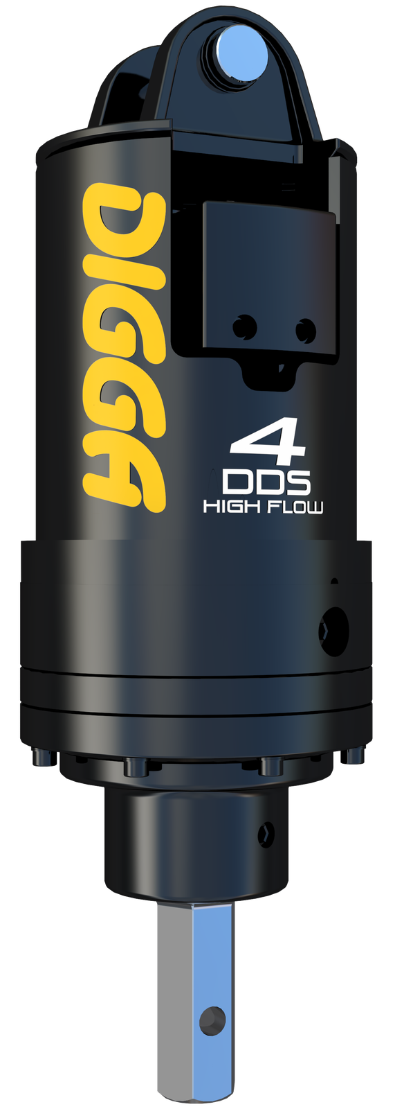 Digga 4DDS high flow auger drive for excavators and backhoes
