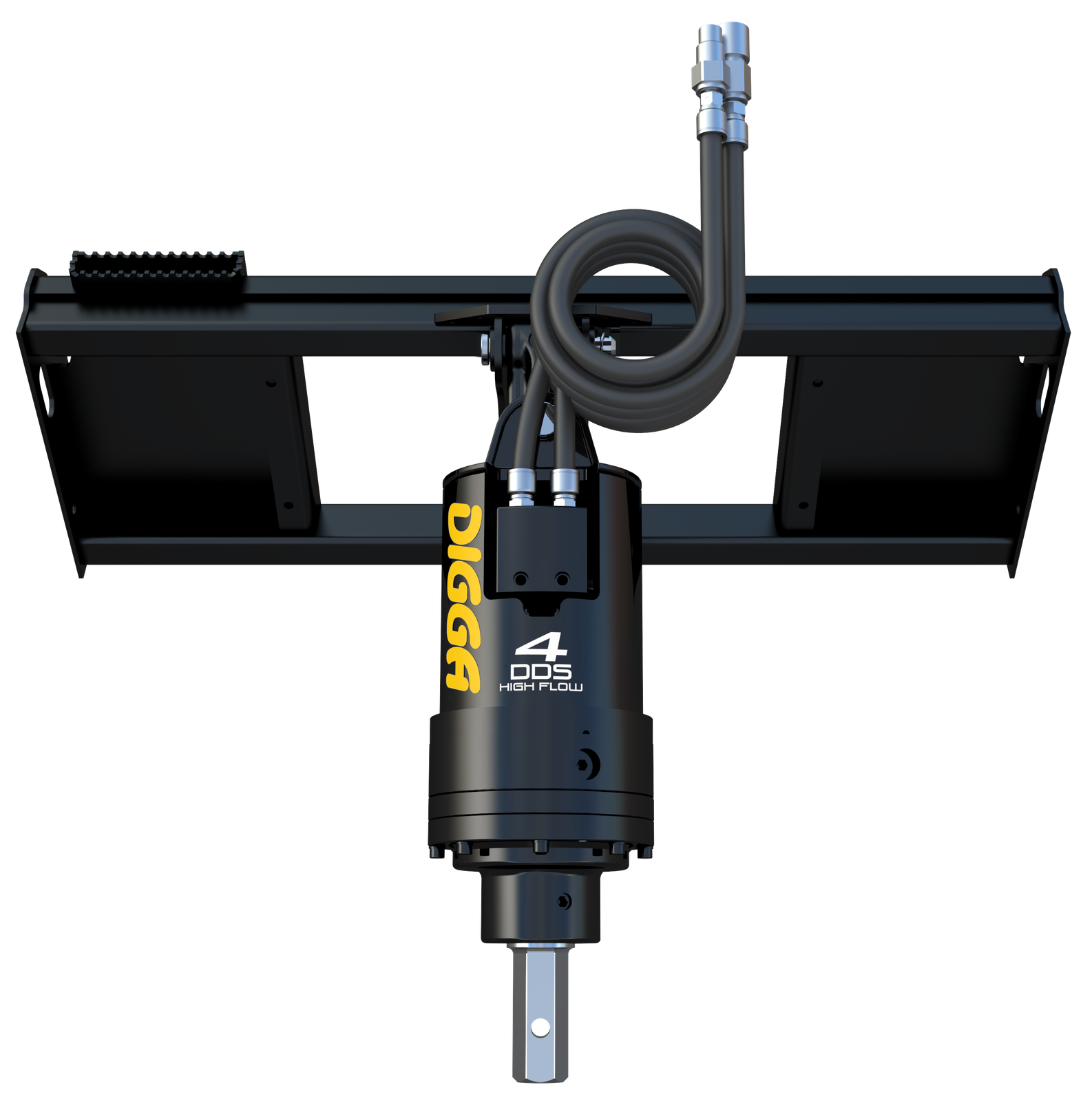 Digga 4DDS high flow auger drive for excavators and backhoes