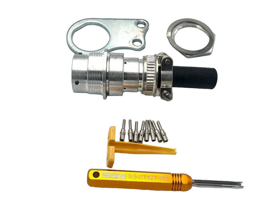 Deutsch 8 Pin Male Connector Kit - SG-KIT-DT-8-M-XX - Skid Steer Genius