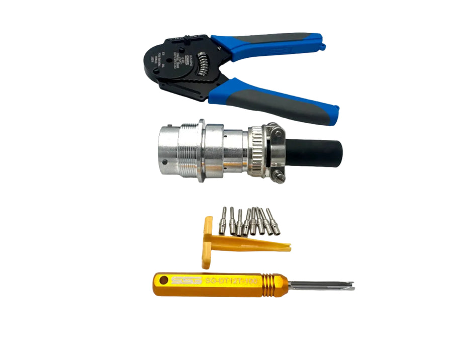 Deutsch 8 Pin Male Connector Kit - SG-KIT-DT-8-M-XX - Skid Steer Genius